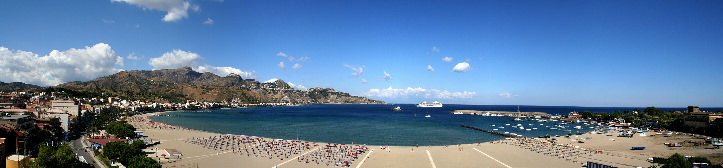 Veduta baia di Giardini Naxos